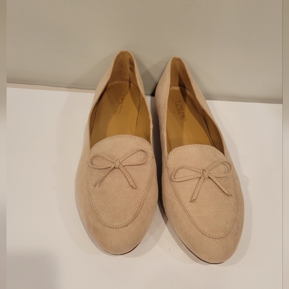 J Crew Light khaki Loafers With Bow Soze 9.5 - Picture 7 of 11